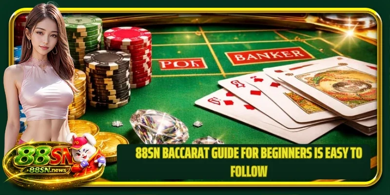 88SN baccarat guide for beginners is easy to follow