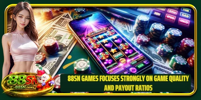 88SN Games focuses strongly on game quality and payout ratios