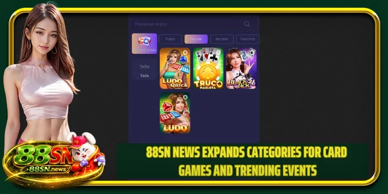  88SN News expands categories for card games and trending events