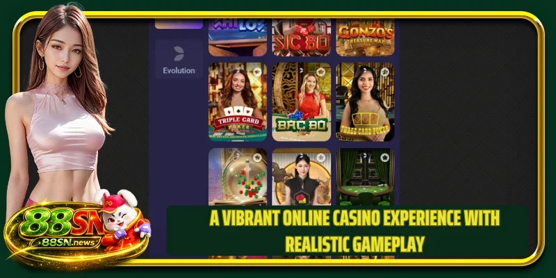 A vibrant online casino experience with realistic gameplay