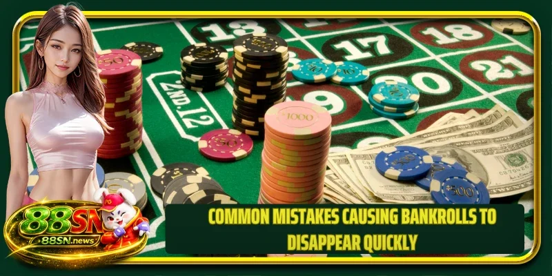 Common mistakes causing bankrolls to disappear quickly
