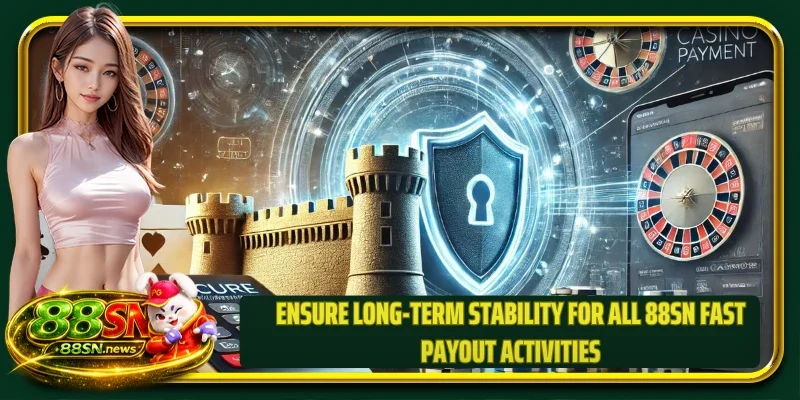 Ensure long-term stability for all 88SN fast payout activities