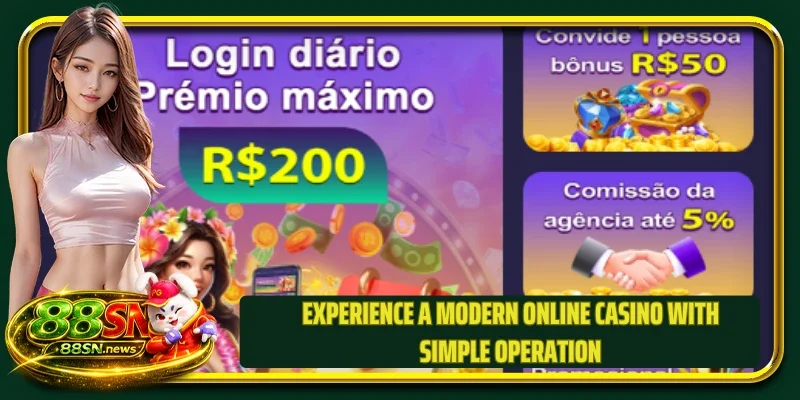 Experience a modern online casino with simple operation