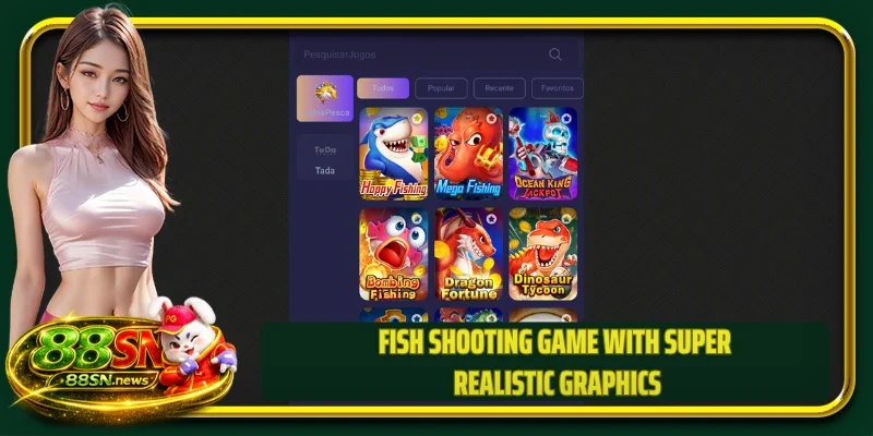 Fish shooting game with super realistic graphics