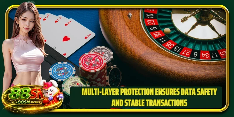 Multi-layer protection ensures data safety and stable transactions