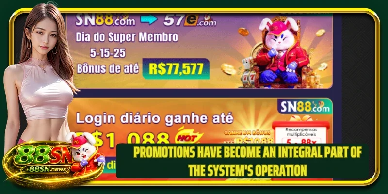Promotions have become an integral part of the system's operation