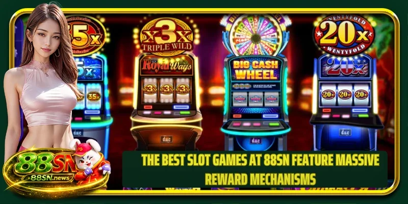 The best slot games at 88SN feature massive reward mechanisms